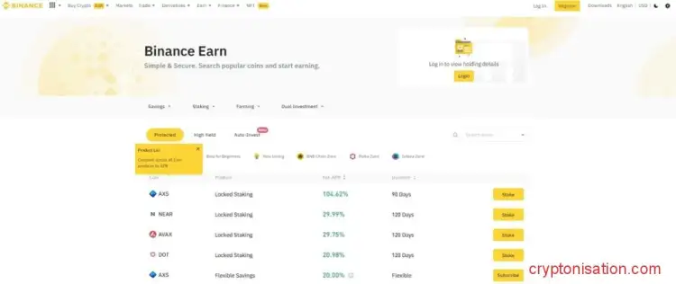 Binance Earn