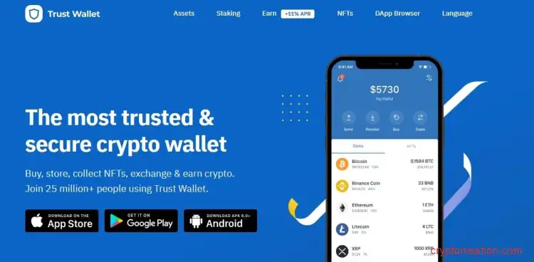 Криптокошелек Trust wallet