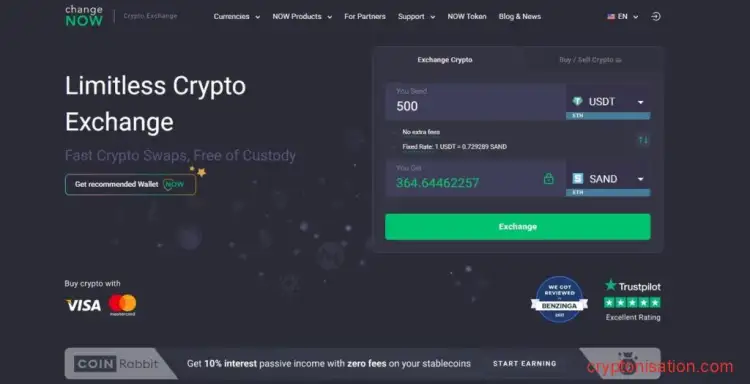 Начало покупки SAND за USDT