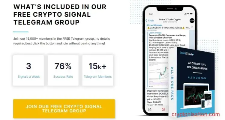 Услуги, предоставляемые бесплатной группой телеграм Learn2Trade