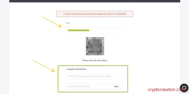 Активация Google Authenticator