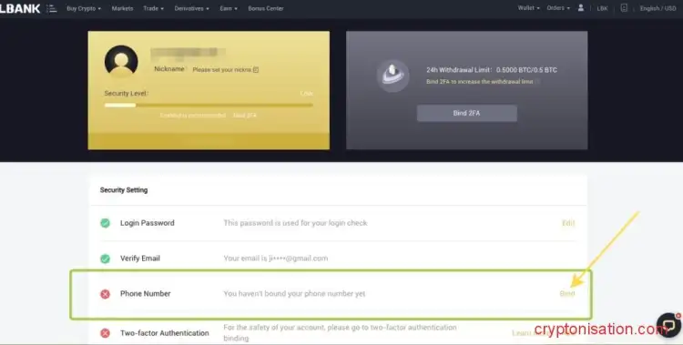 выберите строку Phone number