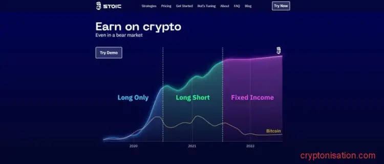 Главная страница Stoic