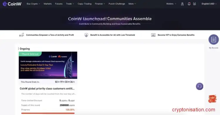 Обзор криптобиржи CoinW
