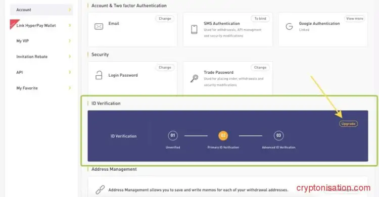 Пройти проверку KYC