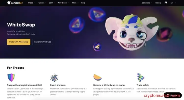 Децентрализованная биржа WhiteSwap DEX