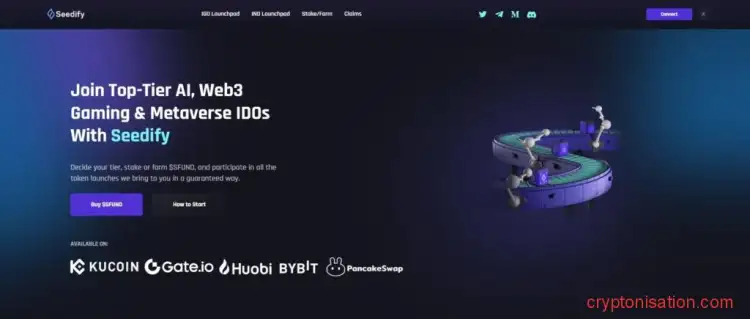 Главная страница Seedify