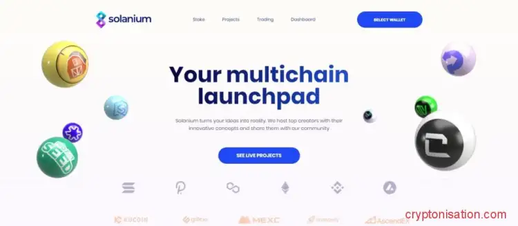 Главная страница Solanium