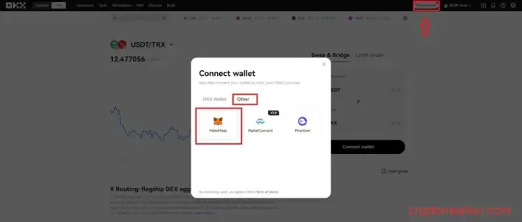 Conectarea unui portofel