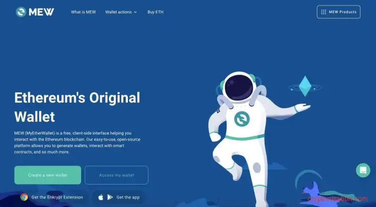 Главная страница MEW Wallet
