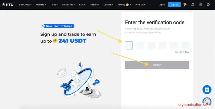 Código de confirmación de registro