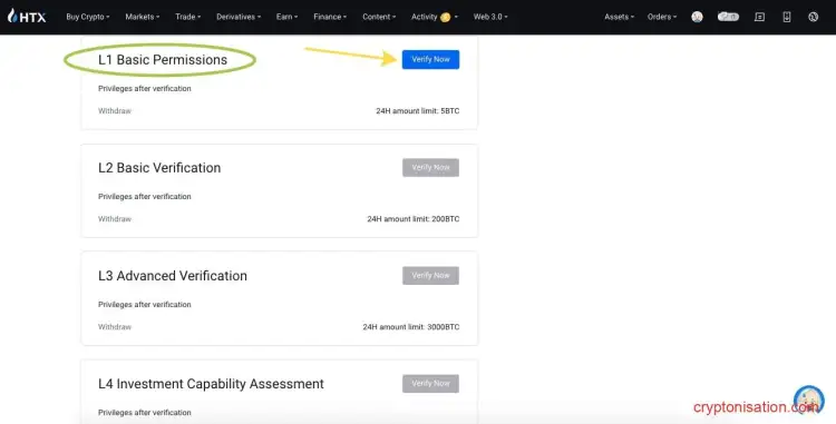 Niveles de verificación