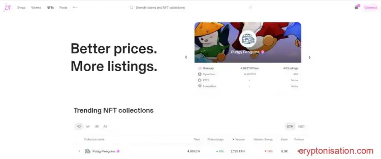 Sección NFT