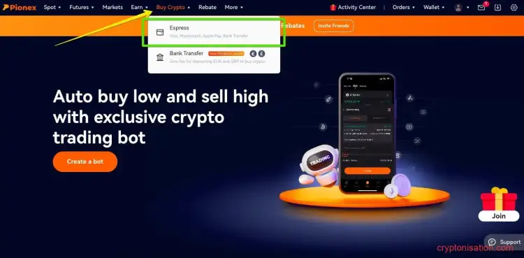Экспресс-покупка криптовалюты