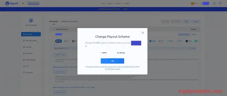 Schematy wynagradzania za wydobycie BTC