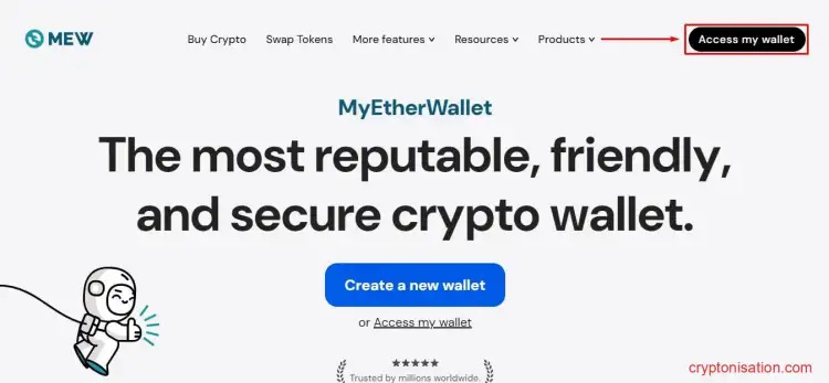 Главная страница MEW Web