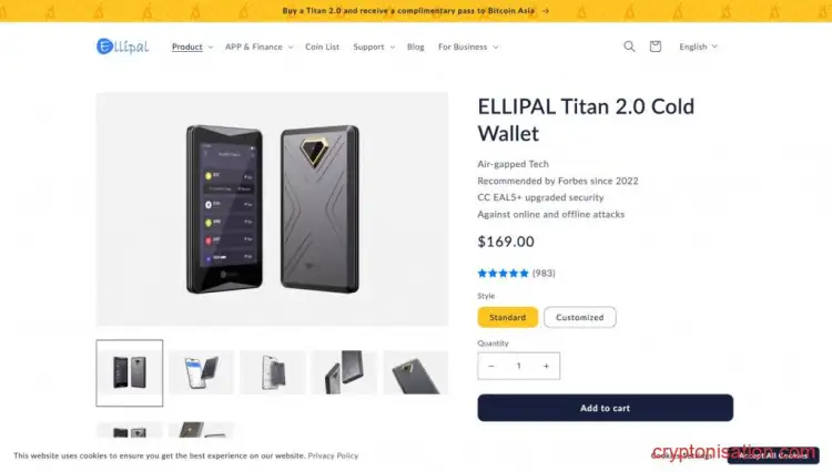 Cartera ELLIPAL Titan 2.0
