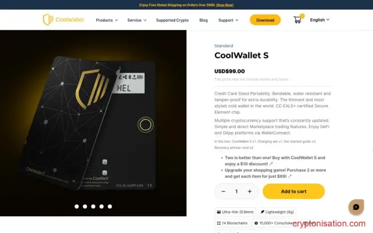 Monedero CoolWallet S