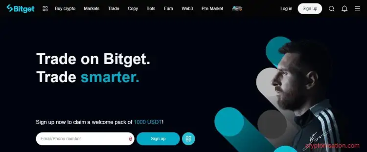 Главная страница Bitget