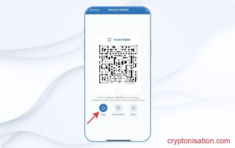 Адрес для получения WAVES