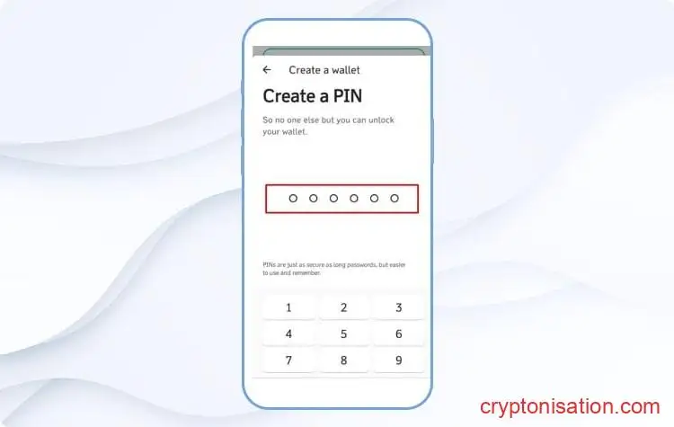 Создание PIN-кода