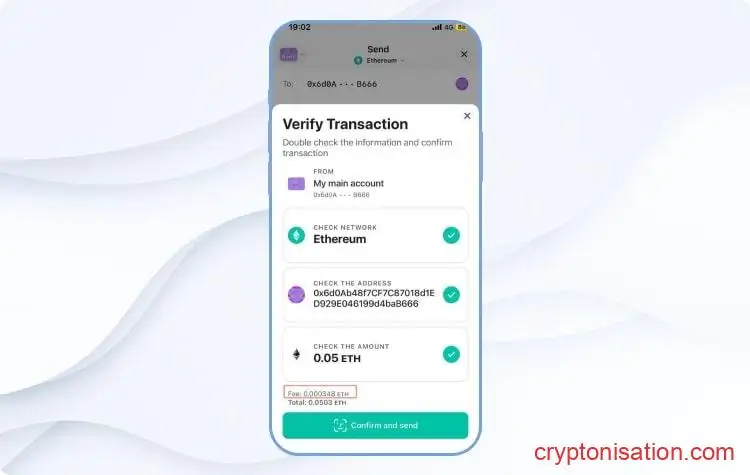 Сетевая комиссия в MEW