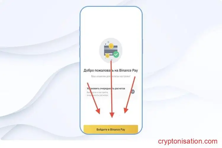 Вход в Binance Pay
