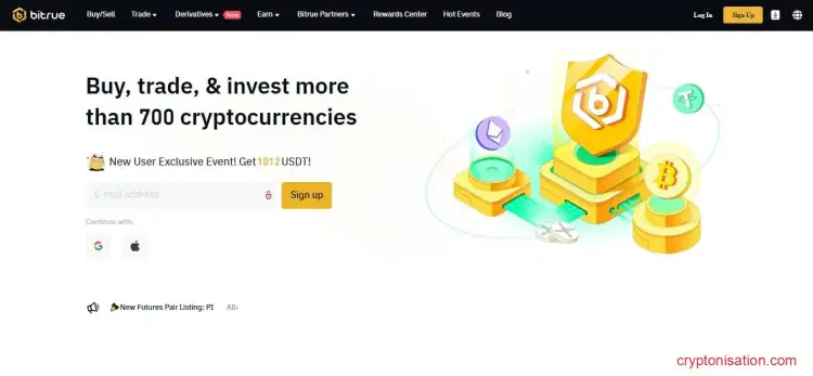 Главная страница Bitrue