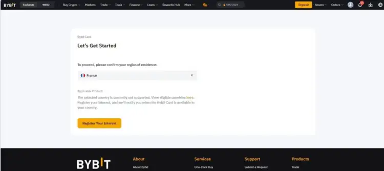 Выбор страны проживания