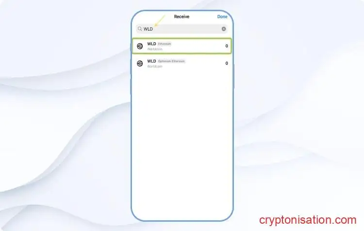 Seleccionar el token