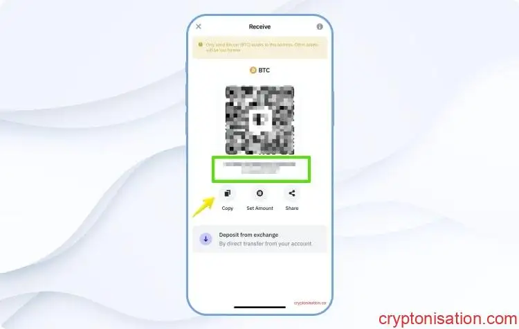 Dirección de BTC