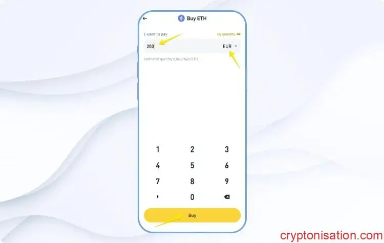 La compra de Ethereum por EUR