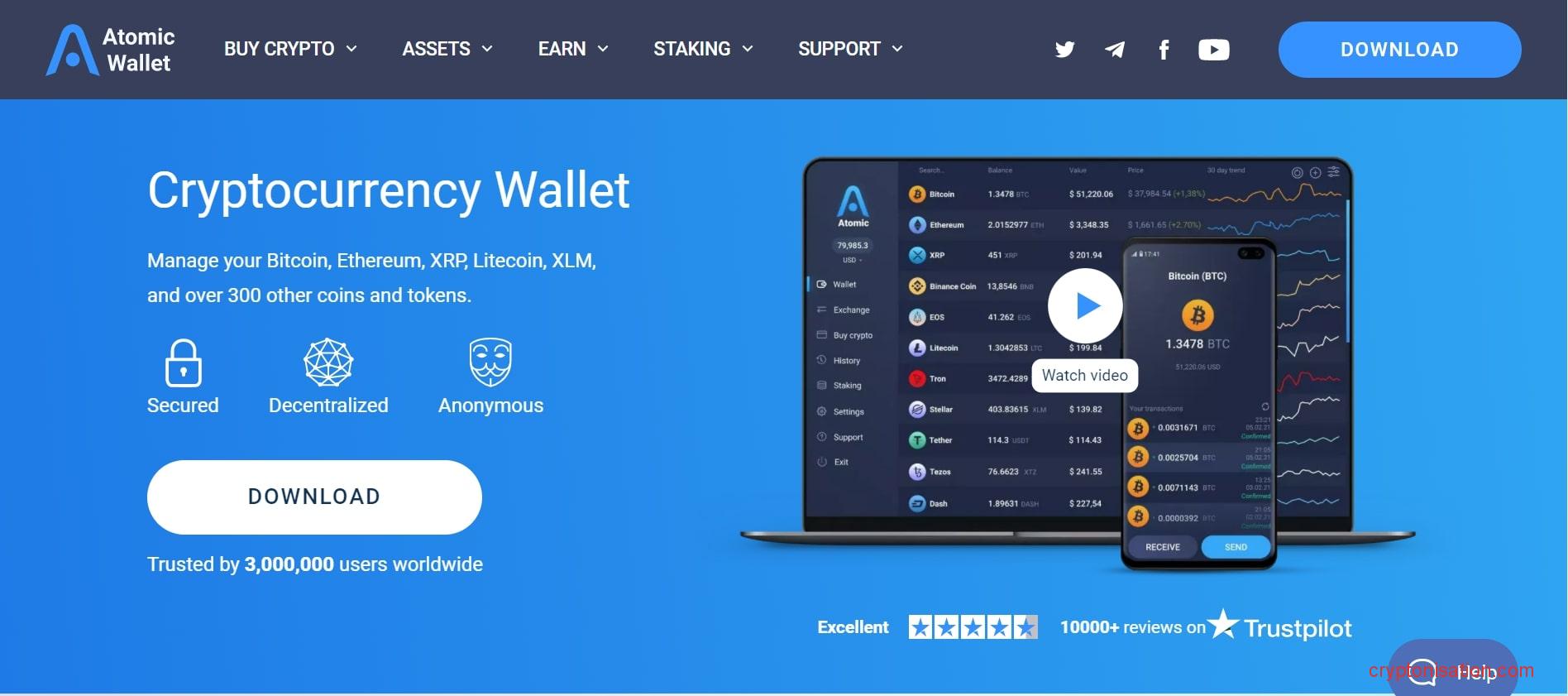 Atomic Wallet recenzja portfela kryptowlutowego