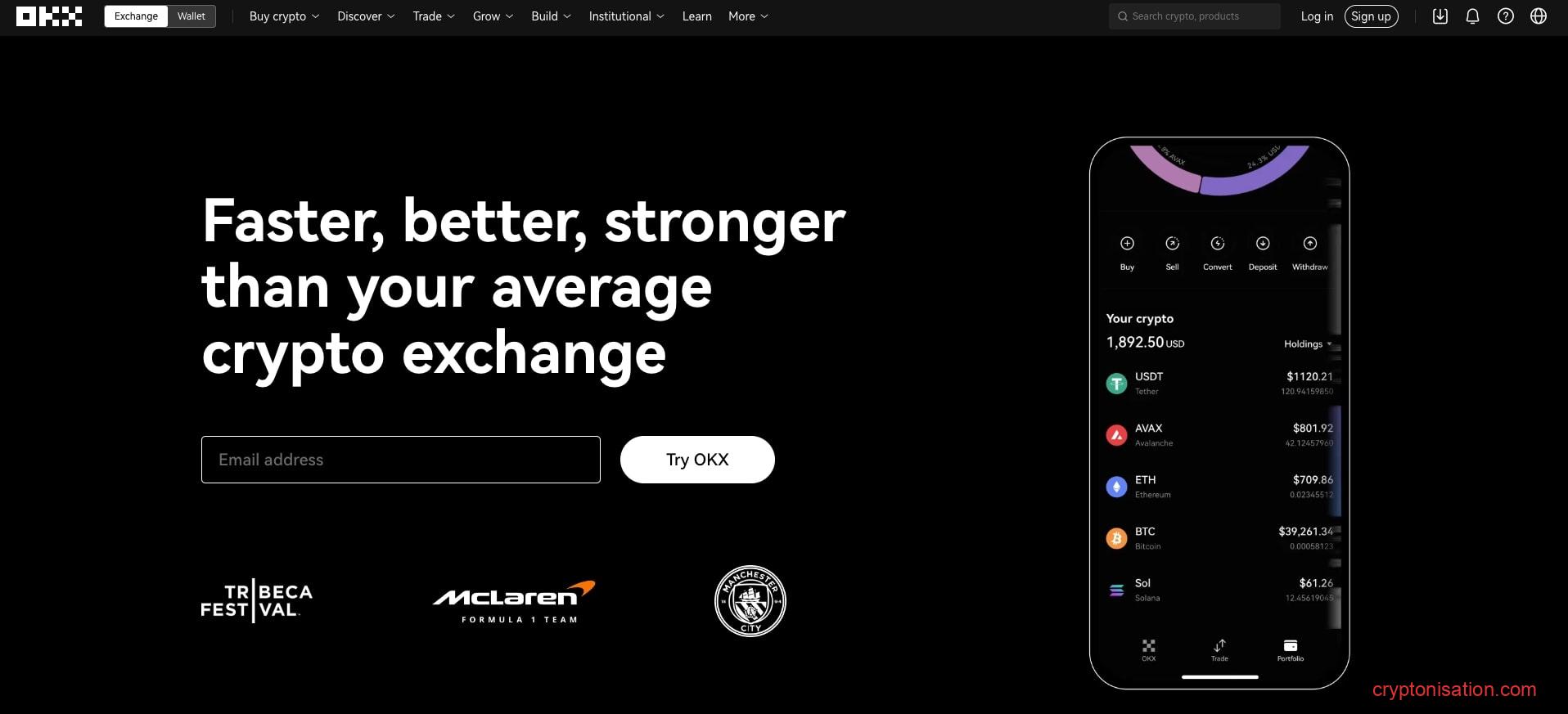 Site-ul oficial al bursei de criptomonede OKX (OKEX)