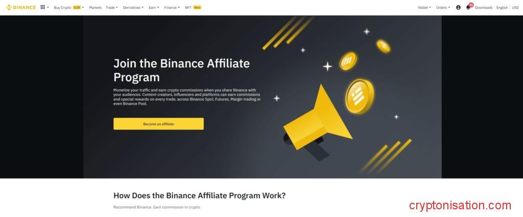 Партнерская программа на бирже Binance