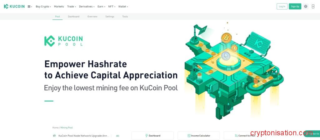 Страница Kucoin Mining Pool