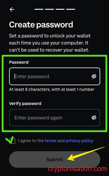 Установка пароля